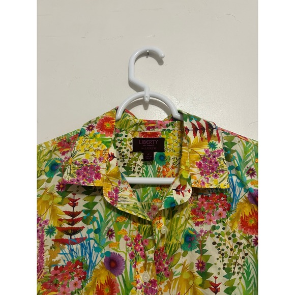 Liberty Art Fabrics for J.Crew Womens Floral Button Down Shirt  Multi Size 4 - Picture 4 of 4